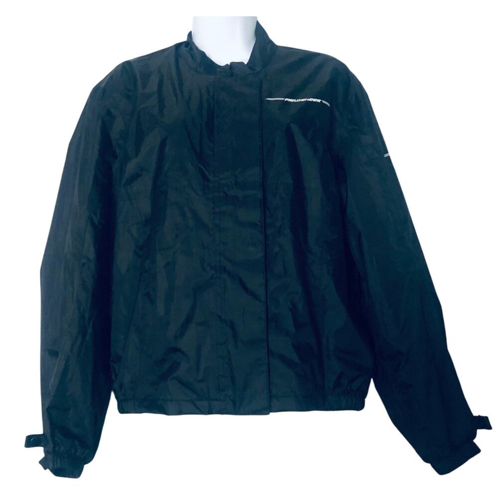 FIELDSHEER Women's SZ 10 Motorcycle Jacket Black Zip Front